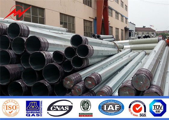China Hot Dip Galvanized Steel Power Line Pole Übertragungsmast ISO9001 160Km/H fournisseur